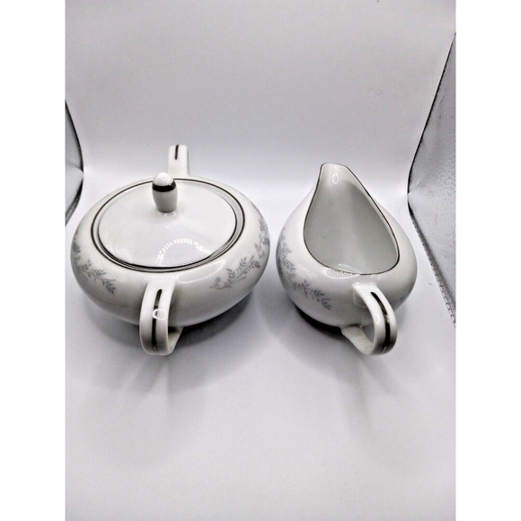 Royalton China Co Translucent Porcelain Coffee Creamer & Sugar Lot Of 2 3301 - Picture 2 of 10